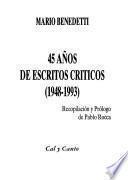 45 años de escritos críticos