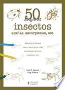 50 dibujos de insectos, arañas, escorpiones, etc.