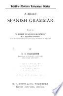 A Brief Spanish Grammar