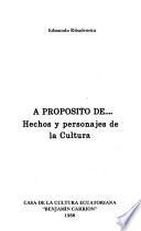 A propósito de--