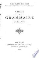 Abrégé de grammaire catalane