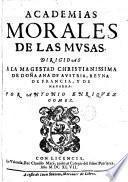 Academias morales de las mvsas ...
