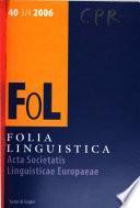 Acta Societatis Linguisticae Europaeae