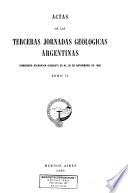 Actas de las ... Jornadas Geológicas Argentinas