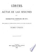 Actas de las sesiones de la legislatura ordinaria0