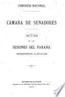 Actas de las sesiones del Paraná correspondientes al año ...