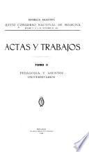 Actas y trabajos