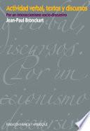 Actividad verbal, textos y discursos