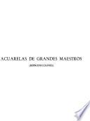 Acuarelas de grandes maestros (reproducciónes)