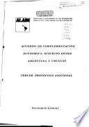 Acuerdo de complementación económica suscrito entre Argentina y Uruguay (CAUCE)