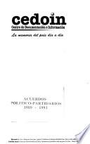 Acuerdos político-partidarios, 1989-1993