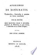 Aforismos de Hipócrates