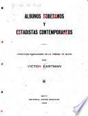 Algunos soberanos y estadistas contemporáneos, artículos publicados en la prensa de Quito