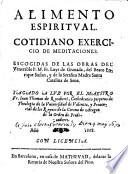 Alimento espiritual, cotidiano exercicio de meditaciones