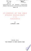 An edition of the first Italian translation of the Celestina