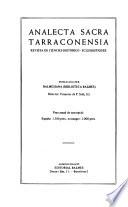 Analecta sacra Tarraconensia
