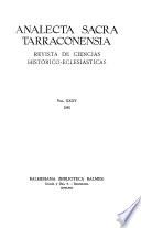 Analecta sacra Tarraconensia
