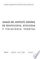 Anales de edafología y fisiología vegetal