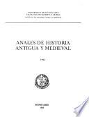Anales de historia antigua y medieval