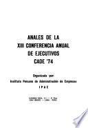 Anales de la ... Conferencia Anual de Ejecutivos