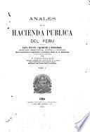 Anales de la hacienda pública del Perú