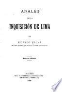 Anales de la Inquisición de Lima