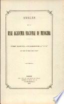 Anales de la Real Academia Nacional de Medicina - 1917 - Tomo XXXVII - Cuadernos 2-3