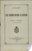 Anales de la Real Academia Nacional de Medicina - 1922 - Tomo XLII - Cuaderno 1