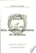 Anales de la Real Academia Nacional de Medicina - 2008 - Tomo CXXV - Cuaderno 1