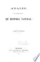 Anales de la Sociedad Española de Historia Natural