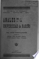 Anales de la Universidad de Nariño
