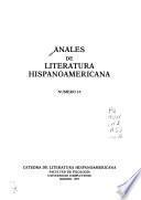 Anales de literatura hispanoamericana