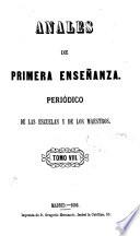 Anales de primera enseñanza