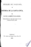 Anales de Tortosa é historia de la Santa Cinta