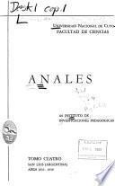 Anales del Instituto de Investigaciones Pedagógicas