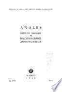 Anales del Instituto Nacional de Investigaciones Agronómicas