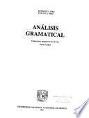 Análisis gramatical