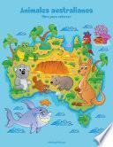 Animales australianos libro para colorear 1