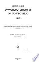 Annual report of the Attorney General