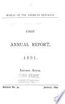 Annual Report of the Director of the Bureau of the American Republics for the Year ...