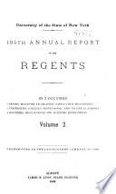 Annual Report of the Regents