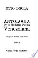 Antología de la moderna poesía venezolana
