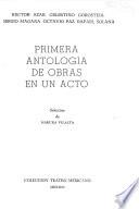Antología de obras en un acto
