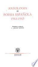 Antología de poesía española