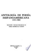 Antología de poesía hispanoamericana, 1915-1980