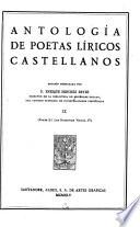 Antología de poetas líricos castellanos