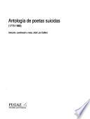 Antología de poetas suicidas (1770-1985)