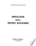 Antología del teatro boliviano