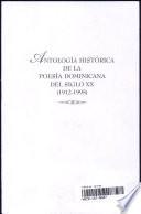 Antología histórica de la poesía dominicana del siglo XX, 1912-1995