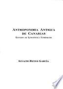Antroponimia antigua de Canarias